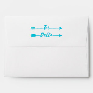 Tri Delta Arrows Envelope