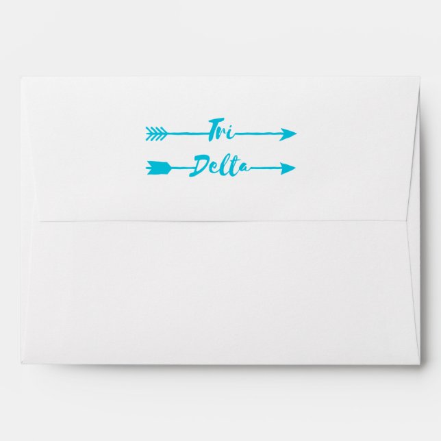 Tri Delta | Arrows Envelope (Back (Top Flap))