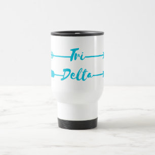 Tri Delta   Arrows Travel Mug
