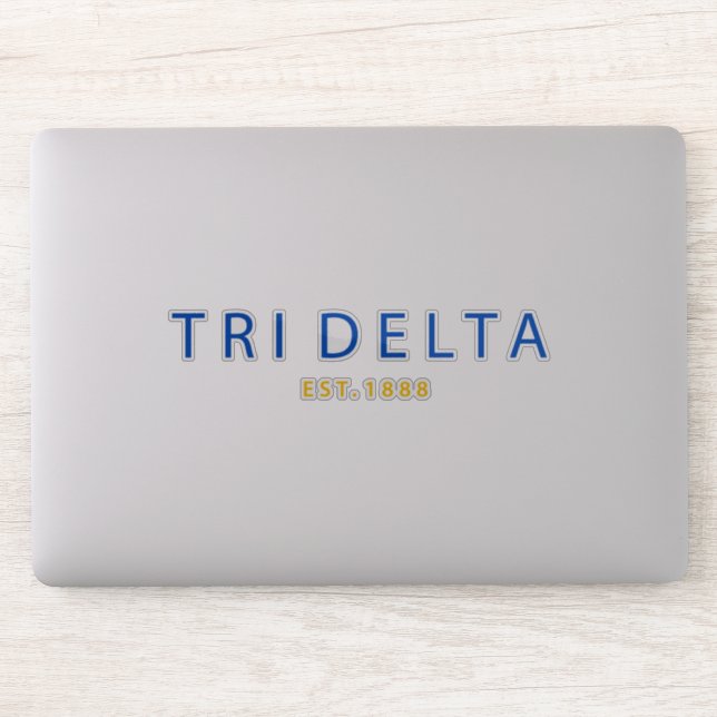 Tri Delta | Est. 1888 Sticker (Computer)