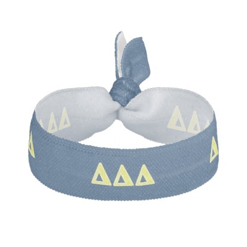 Tri Delta Yellow Letters Hair Tie