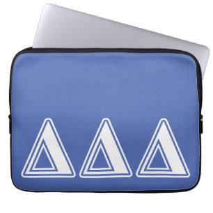 Tri Delta Yellow Letters Laptop Sleeve