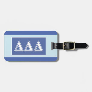 Tri Delta Yellow Letters Luggage Tag