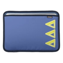 Tri Delta Yellow Letters MacBook Air Sleeve