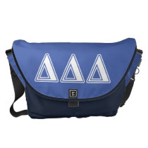 Tri Delta Yellow Letters Messenger Bag