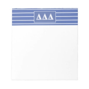 Tri Delta Yellow Letters Notepad