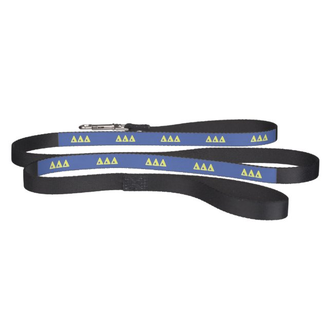 Tri Delta Yellow Letters Pet Leash (Full)