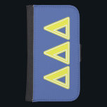 Tri Delta Yellow Letters Wallet Phone Case For Samsung Galaxy S4<br><div class="desc">Check out these official Delta Chi designs! Personalize your own Greek merchandise on Zazzle.com! Click the Customize button to insert your own name, class year, or club to make a unique product. Try adding text using various fonts & view a preview of your design! Zazzle's easy to customize products have...</div>