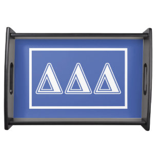 Tri Delta Yellow Letters Serving Tray