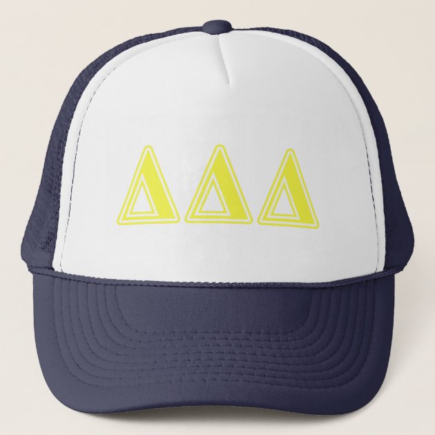 tri delta trucker hat