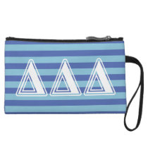 Tri Delta Yellow Letters Wristlet