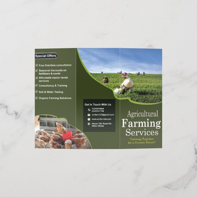 Tri-fold Brochure Design (Outside)