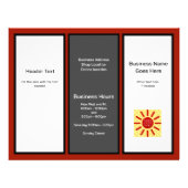 Tri-fold Business Logo Advertising Flyer (Front)