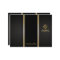 Tri-Fold Gold Diamond Monogram Elegant Brochures