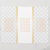 Tri-Fold Gold Diamond Monogram Modern Brochures (Back)