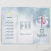 Tri-Fold Yoga Massage Brochures Meditation Pose Om (Front)