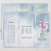Tri-Fold Yoga Massage Brochures Meditation Pose Om (Front/Back)
