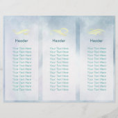 Tri-Fold Yoga Massage Brochures Meditation Pose Om (Back)