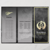 Tri-Fold Yoga Massage Brochures Meditation Posture (Front)