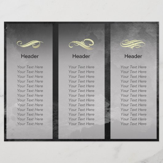 Tri-Fold Yoga Massage Brochures Meditation Posture (Back)