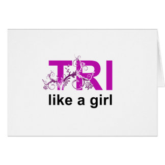 tri like a girl cards
