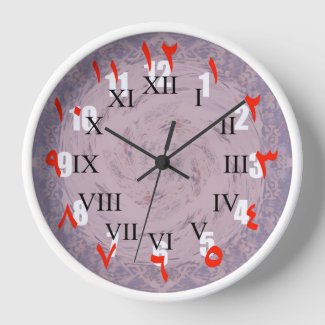 Tri-Numerals Fusion Wall Clock