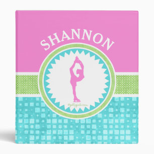Tri-Pastel Color Figure Skating With Aqua Tile Binder
