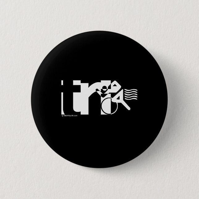 Tri Pinback Button (Front)