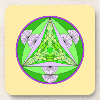 Tri-Pyramid Tiger Coasters