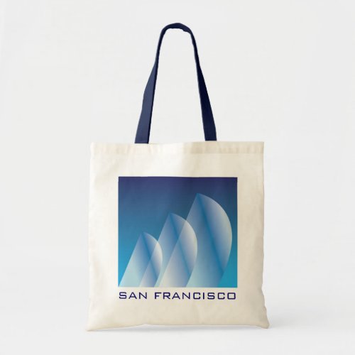 Tri_Sail_Translucent_San Francisco Tote Bag