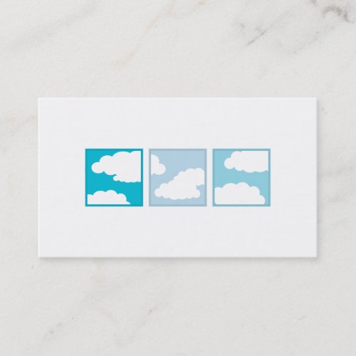 Tri-Squares - Clouds Business Card Template