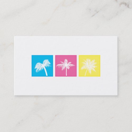 Tri-Squares - Palms Business Card Template