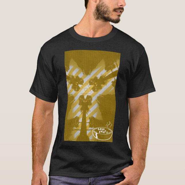 Tri Trees (Yellow) Dark T-Shirt (Front)