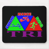 TRI Triathlon Swim Bike Run PYRAMID Design