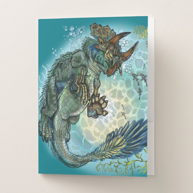 Tri-Turtletops Dinosaur Pocket Folder (Front)