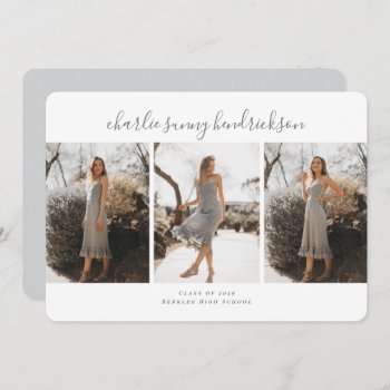 Triad Graduation Announcement by mistyqe at Zazzle