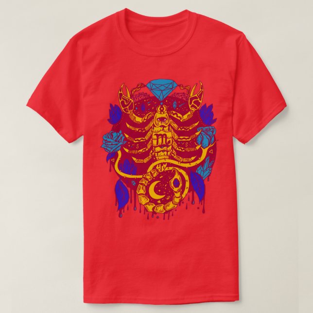 Triad Mystic Scorpio Zodiac  T-Shirt (Design Front)