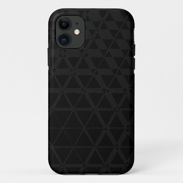 Triagonal Ebony (Charcoal) iPhone 5S Case (Back)