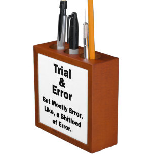 Trial and Error Desk Organizer