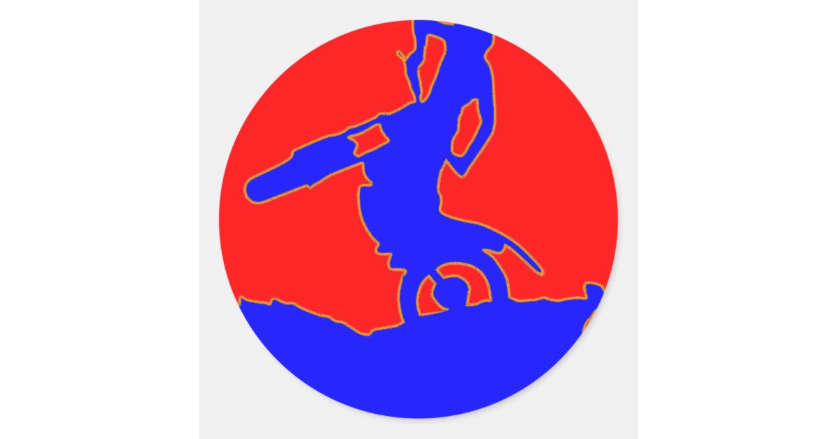 TRIAL CLASSIC ROUND STICKER | Zazzle