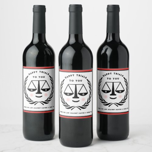 Trial Lawyer Wine Label