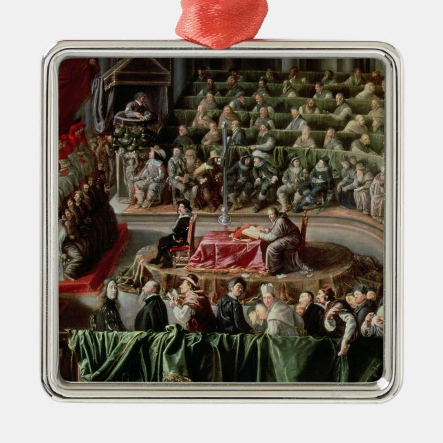Trial of Galileo, 1633 Metal Ornament (Front)