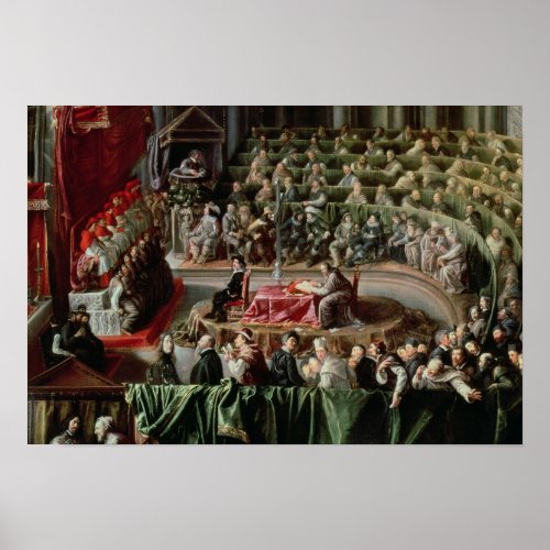 Trial of Galileo 1633 Poster