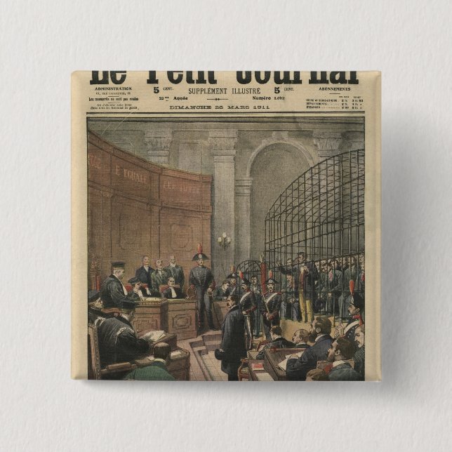Trial of the Camorra Button (Front)
