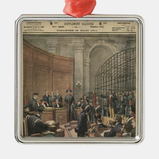 Trial of the Camorra Metal Ornament (Front)