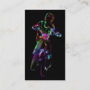 Trials motocross motorcycle business card