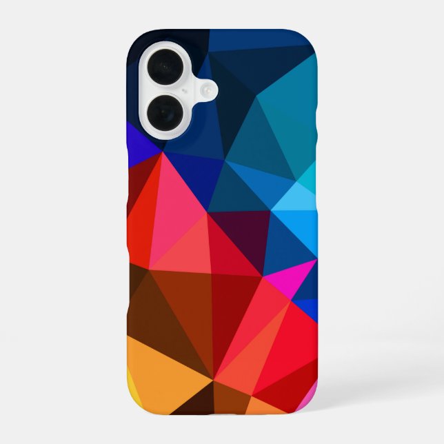 triangle abstract and daisy iphone case (Back)