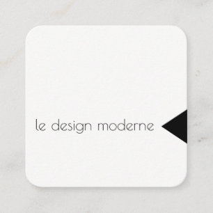 Triangle Accent Square Business Card