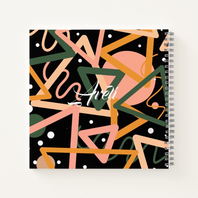 Triangle And Circles Notebook (Back)