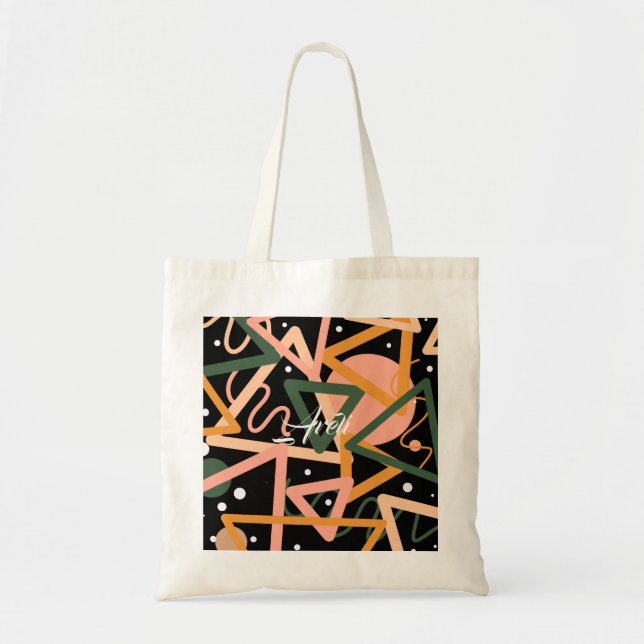 Triangle And Circles Tote Bag (Front)